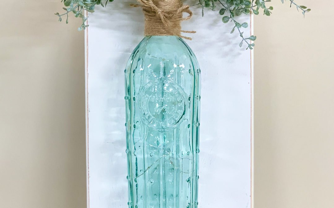 Glass Bottle Wall Sign
